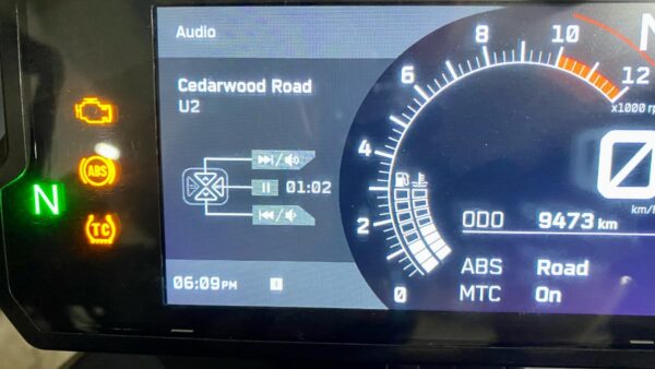 KTM MyRide Dashboard View