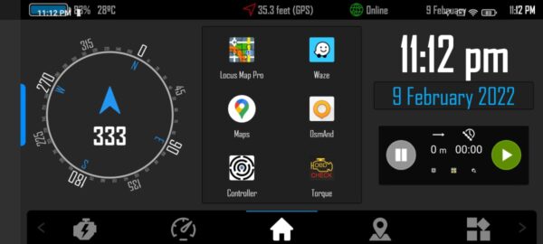 Drive Mode Dashboard Home