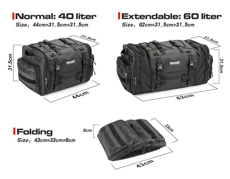 Rhinowalk Bag Sizing