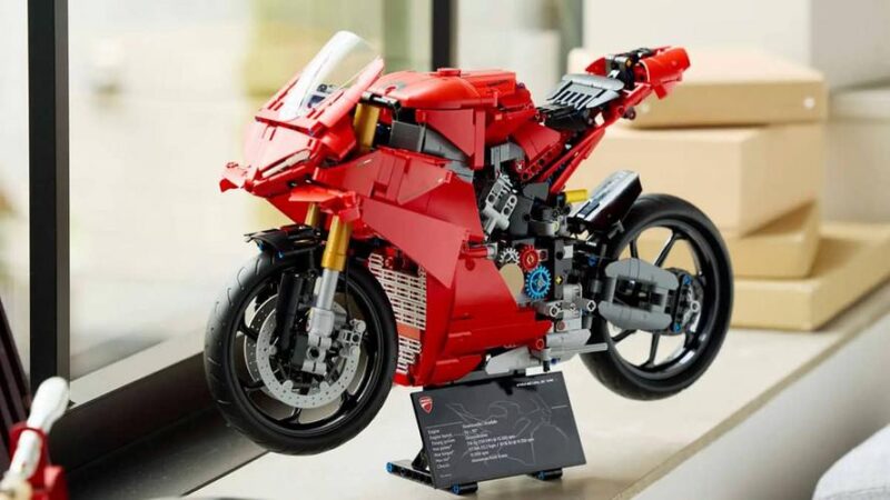 "LEGO Technic Releases Ducati Panigale V4 S Motorcycle Building Set For Adults"