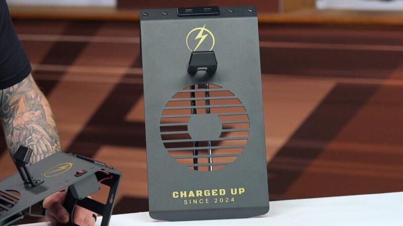 Charged Up Launches Wall Mounted Helmet Rack With USB