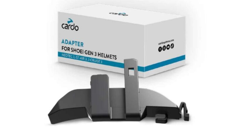 Cardo Releases Sleek Mount for Shoei Gen 3 Helmets