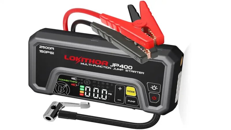 Lokithor JP400 Combines Jump Starter And Air Compressor