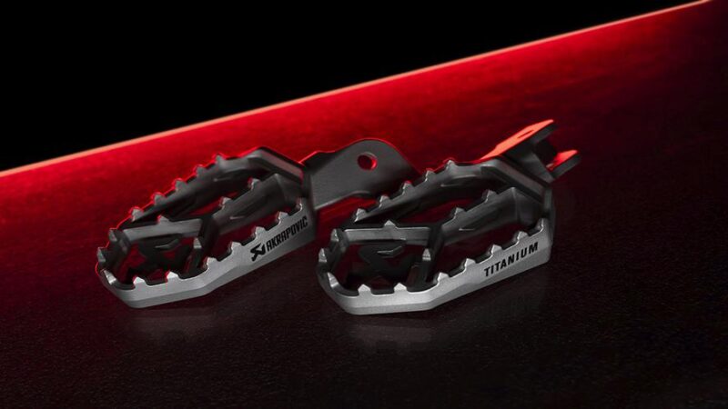 Akrapovic Unveils Titanium Adventure Footpeg Set