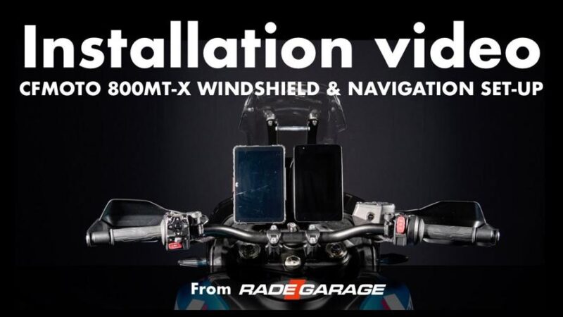CFMOTO 800 MT-X Navigation And Windshield Kit Guide