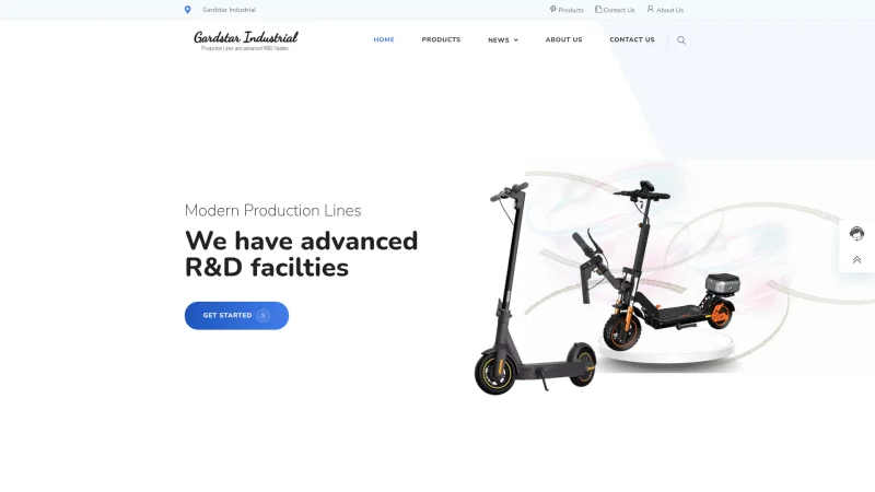GARDSTAR INDUSTRIAL website screenshot