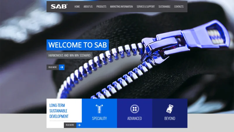 SAB website screenshot