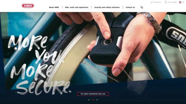 ABUS website screenshot