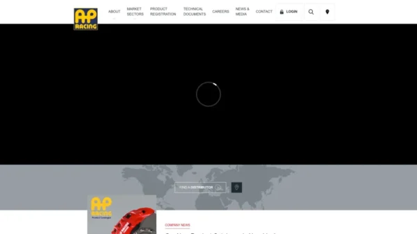 AP RACING BRAKE PADS website screenshot
