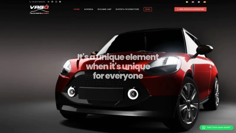 VAGÒ website screenshot