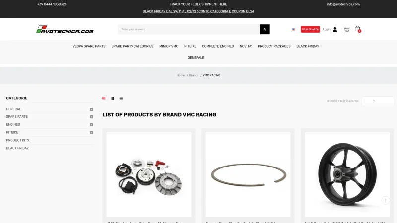 VMC – AVOTECNICA – VMC website screenshot