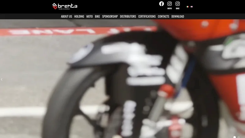 BRENTA – ENDURANCE TWO WHEELERS S.P.A website screenshot