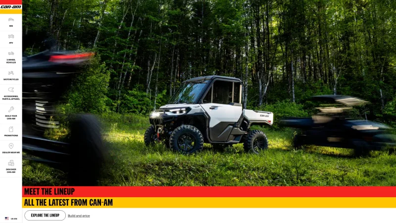 BRP / CAN-AM website screenshot