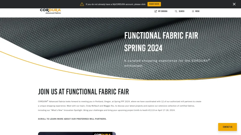 CORDURA – LEEJO TEXTILE.CO.,LTD website screenshot