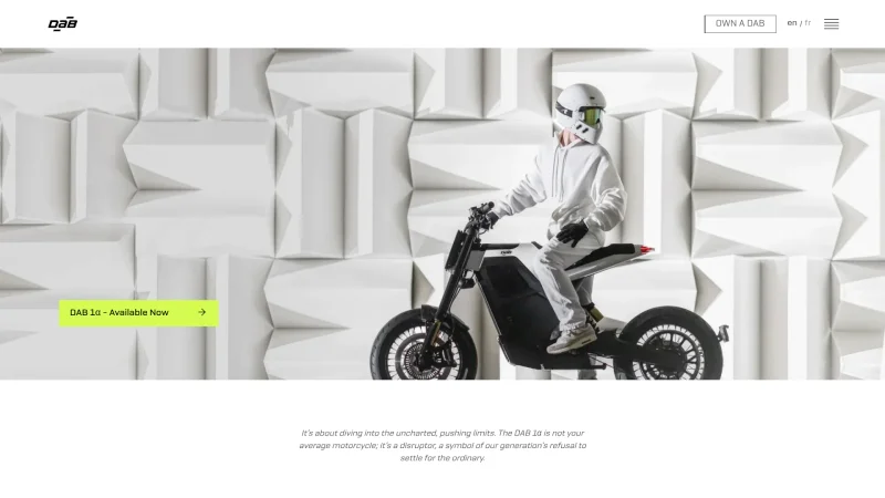 DAB MOTORS – PEUGEOT MOTOCYCLES GROUPE website screenshot