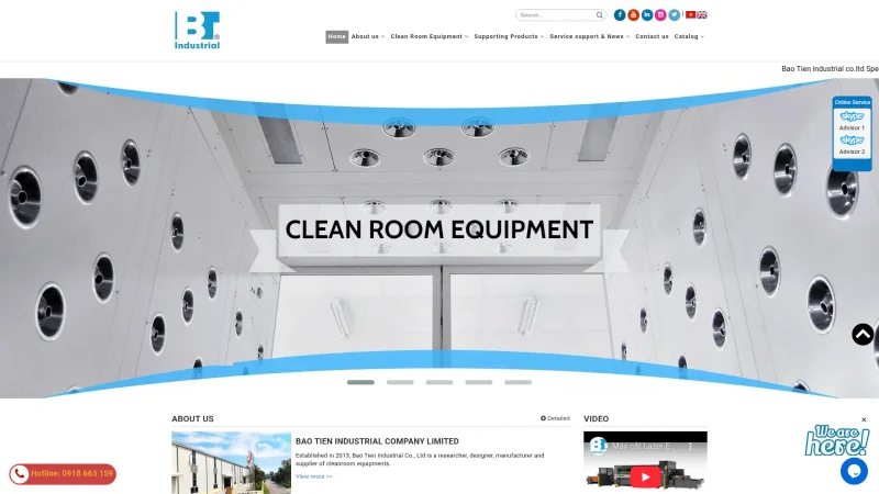 BAO TIEN INDUSTRY CO., LTD website screenshot