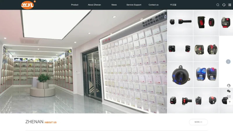 ZHEJIANG ZHENAN VEHICLE INDUSTRY CO.,LTD website screenshot