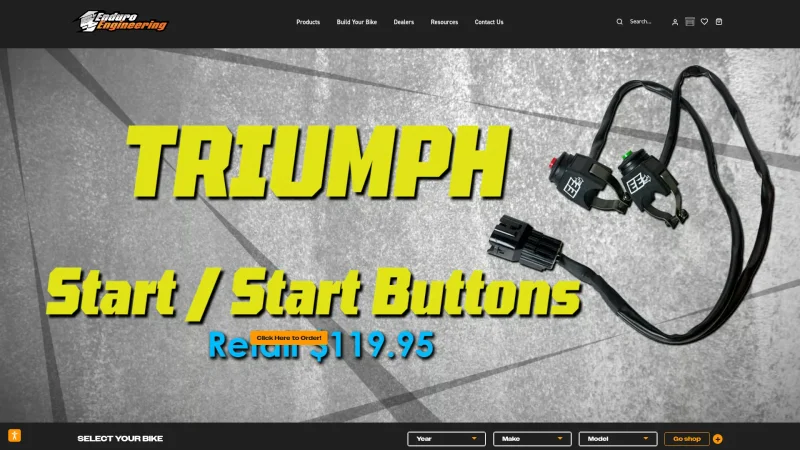 ENDURO ENGINEERING website screenshot