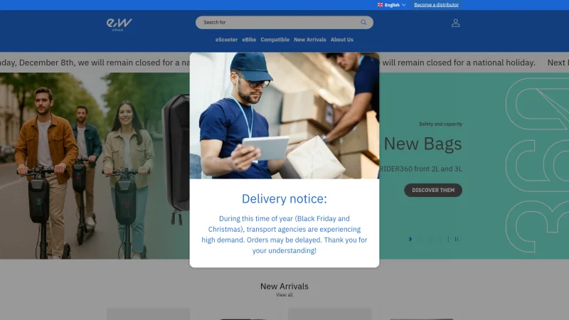 EWHEEL MOBILITY SL – EWHEEL website screenshot