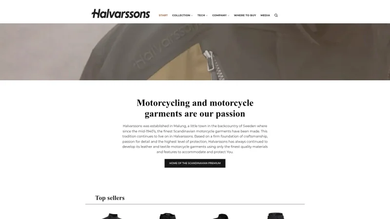 HALVARSSONS website screenshot