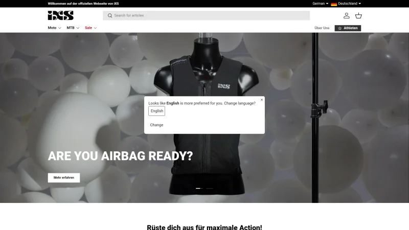 IXS AG website screenshot