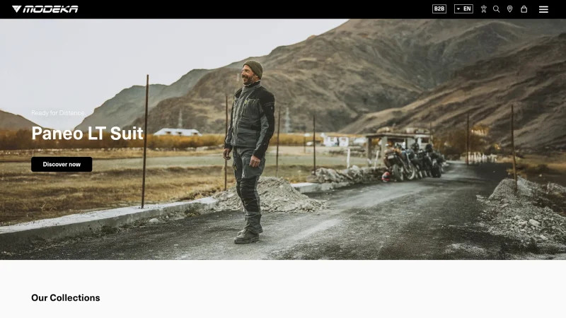 MODEKA website screenshot