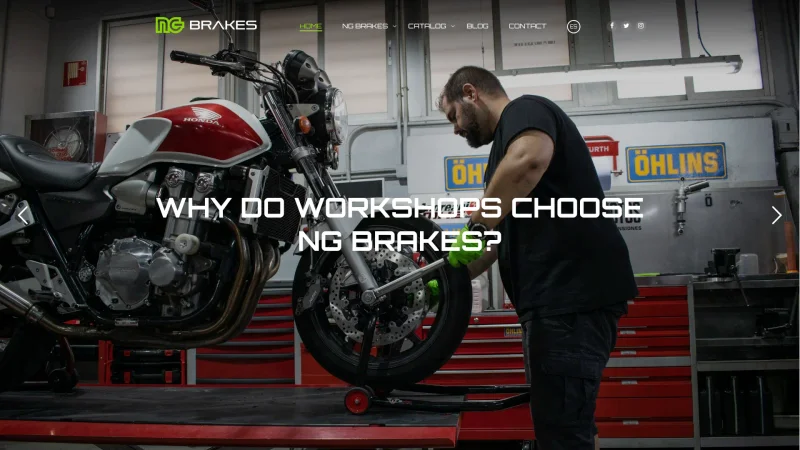 NG BRAKES – OGNIBENE S.P.A. website screenshot