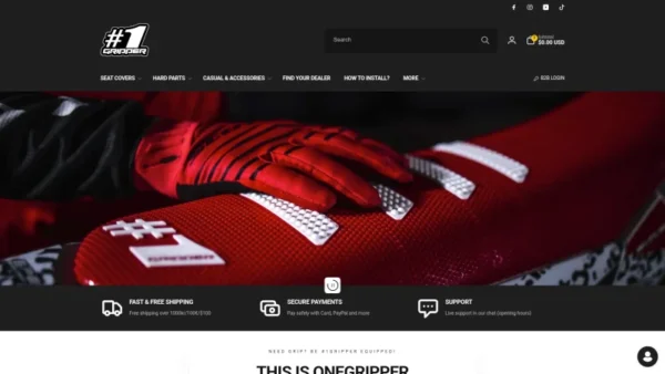 #1GRIPPER website screenshot