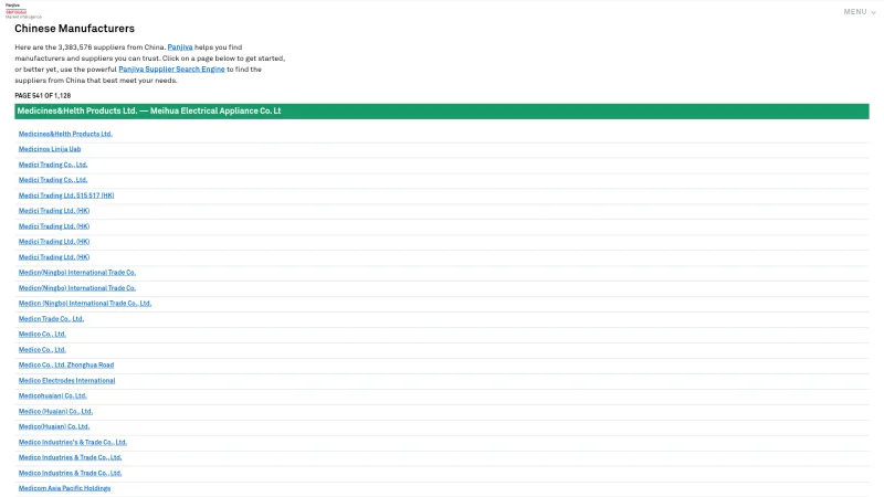 JIANGMEN DILUNG IMPORT & EXPORT TRADE CO., LTD website screenshot