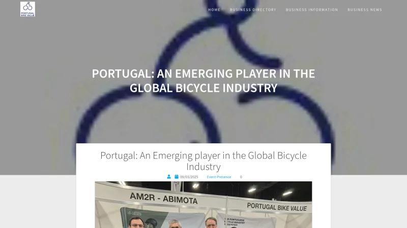 PORTUGAL BIKE VALUE – AM2R – ABIMOTA website screenshot