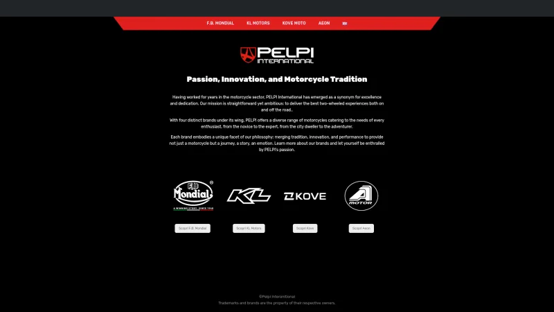 KL MOTORCYCLE website screenshot