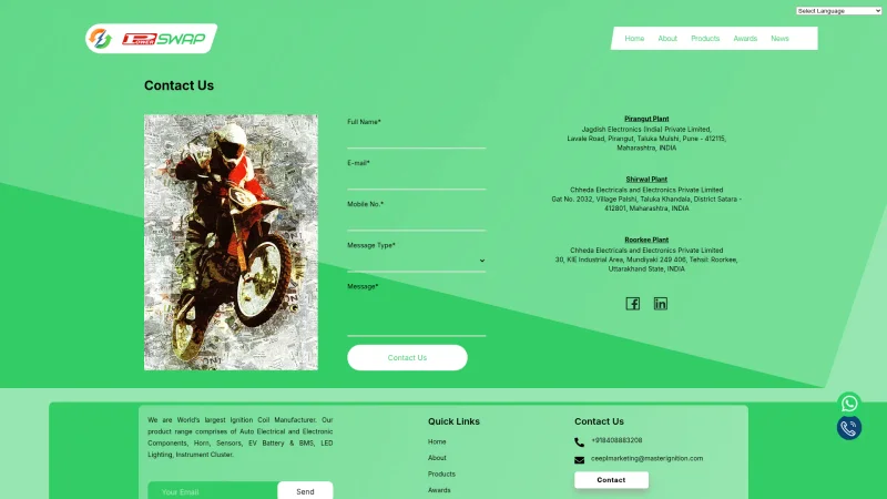 CHHEDA ELECTRICALS AND ELECTRONICS PRIVATE LIMITED website screenshot