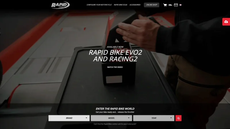 RAPID BIKE website screenshot