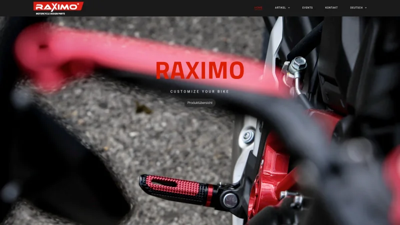 RAXIMO website screenshot