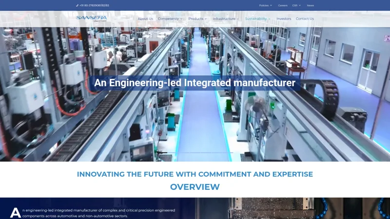 SANSERA LTD website screenshot