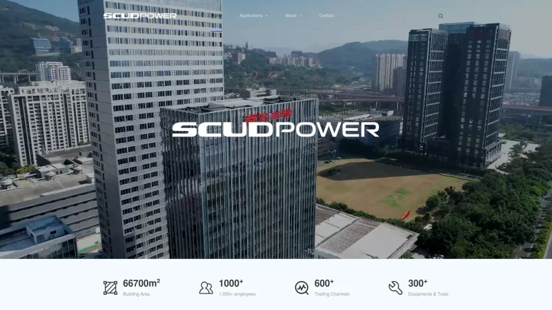 FUJIAN SCUD POWER TECHNOLOGY CO., LTD. website screenshot