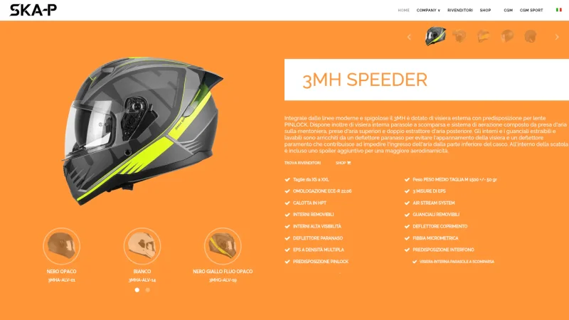 SKA-P – CGMITALIA S.R.L. website screenshot