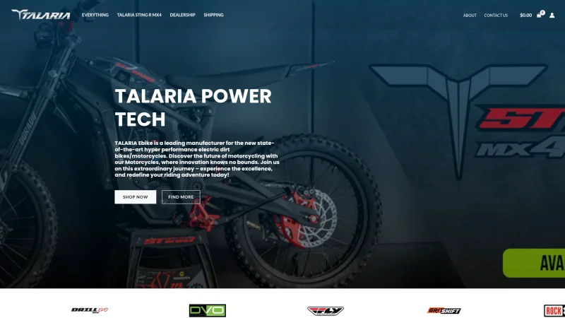 E-VOLVENDO SRL – TALARIA POWER TECH website screenshot