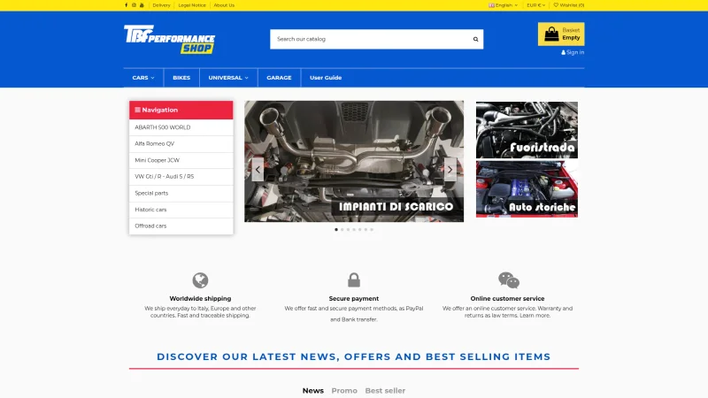 MOTOCROSS MARKETING S.R.L. website screenshot