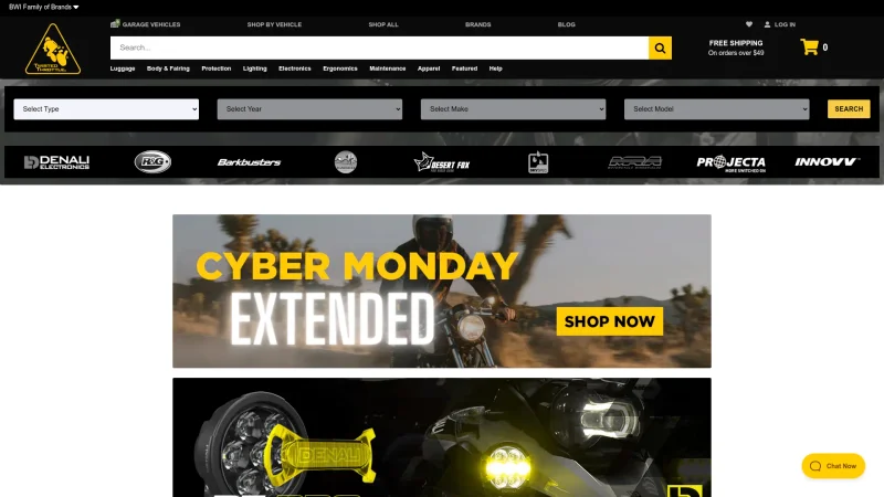 TWISTED THROTTLE website screenshot