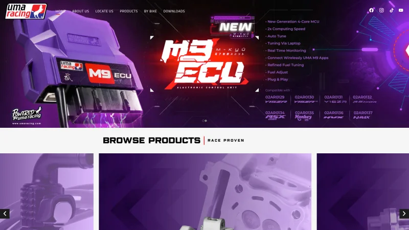 UMA RACING – RCB | UMA RACING website screenshot