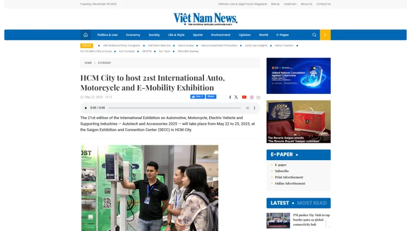 SAIGON AUTO SUPPORTING INDUSTRY JSC website screenshot