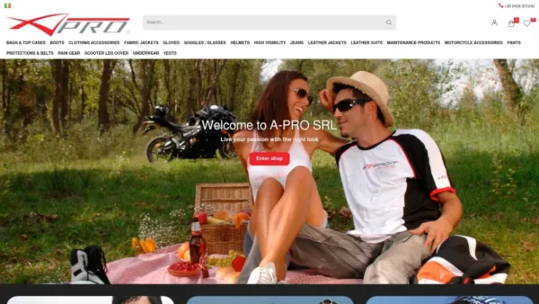 A-PRO SRL website screenshot