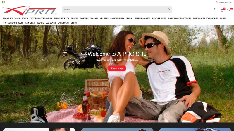 A-PRO SRL website screenshot
