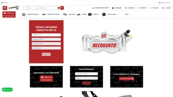 ACCOSSATO website screenshot