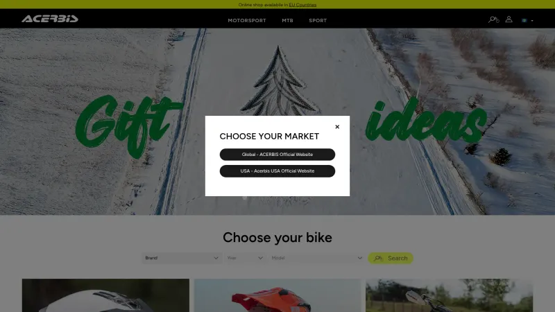 ACERBIS ITALIA S.P.A. website screenshot