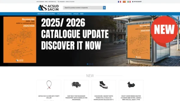 ACSUD SACIM DISTRIBUTION website screenshot