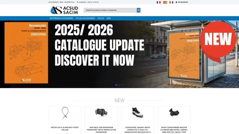 ACSUD SACIM DISTRIBUTION website screenshot