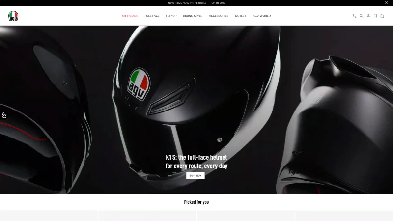 AGV website screenshot