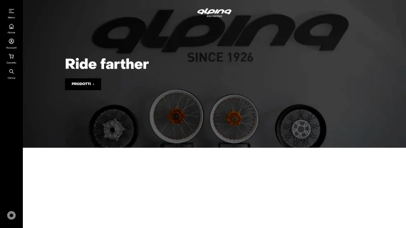 ALPINA RAGGI S.P.A. website screenshot